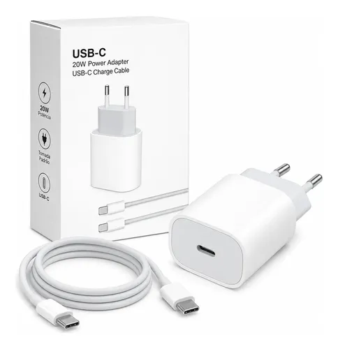 Carregador de Alimentação USB-C 20W Tipo-C Turbo